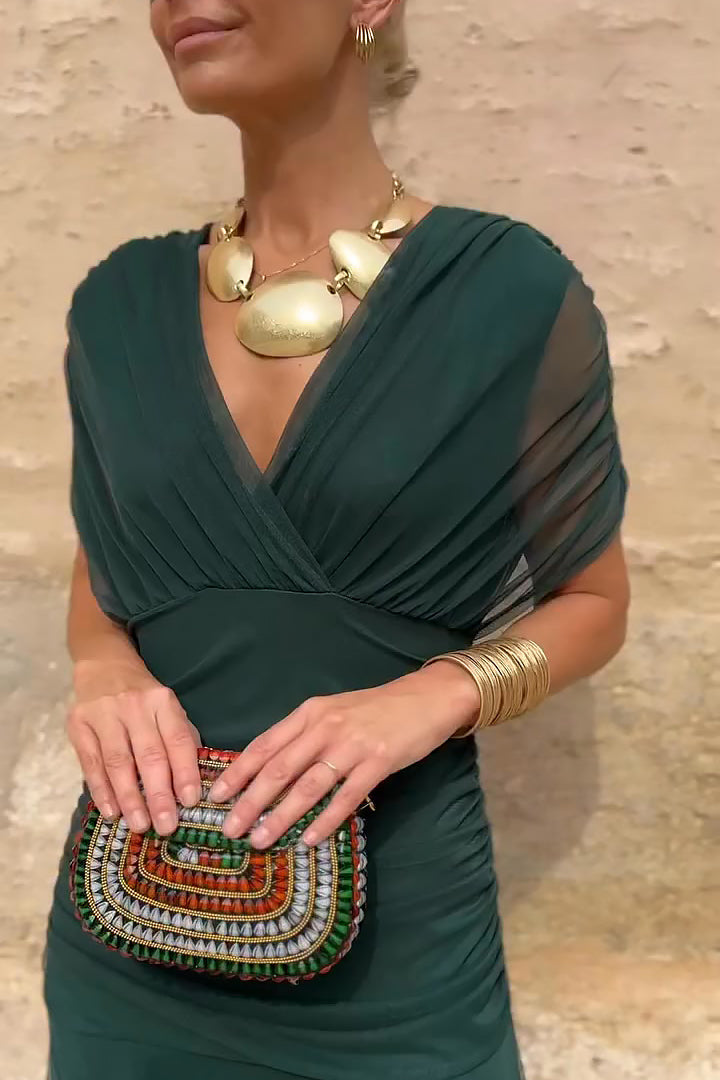 Luisa — Abito lungo da sera con scollo a V