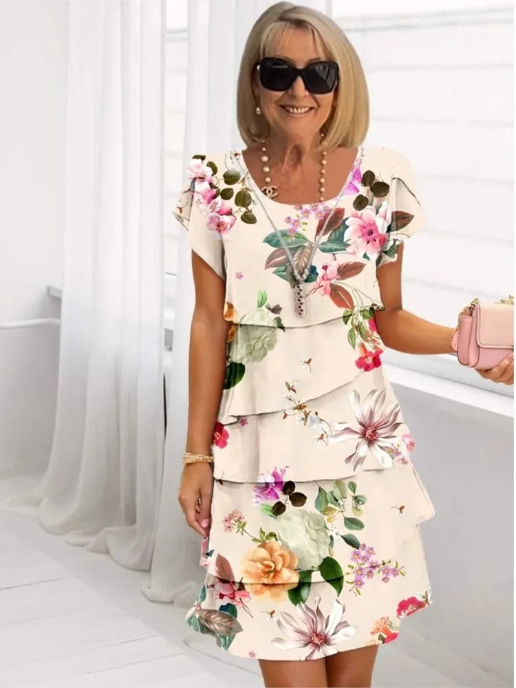 Camilla — Abito vaporoso con volant